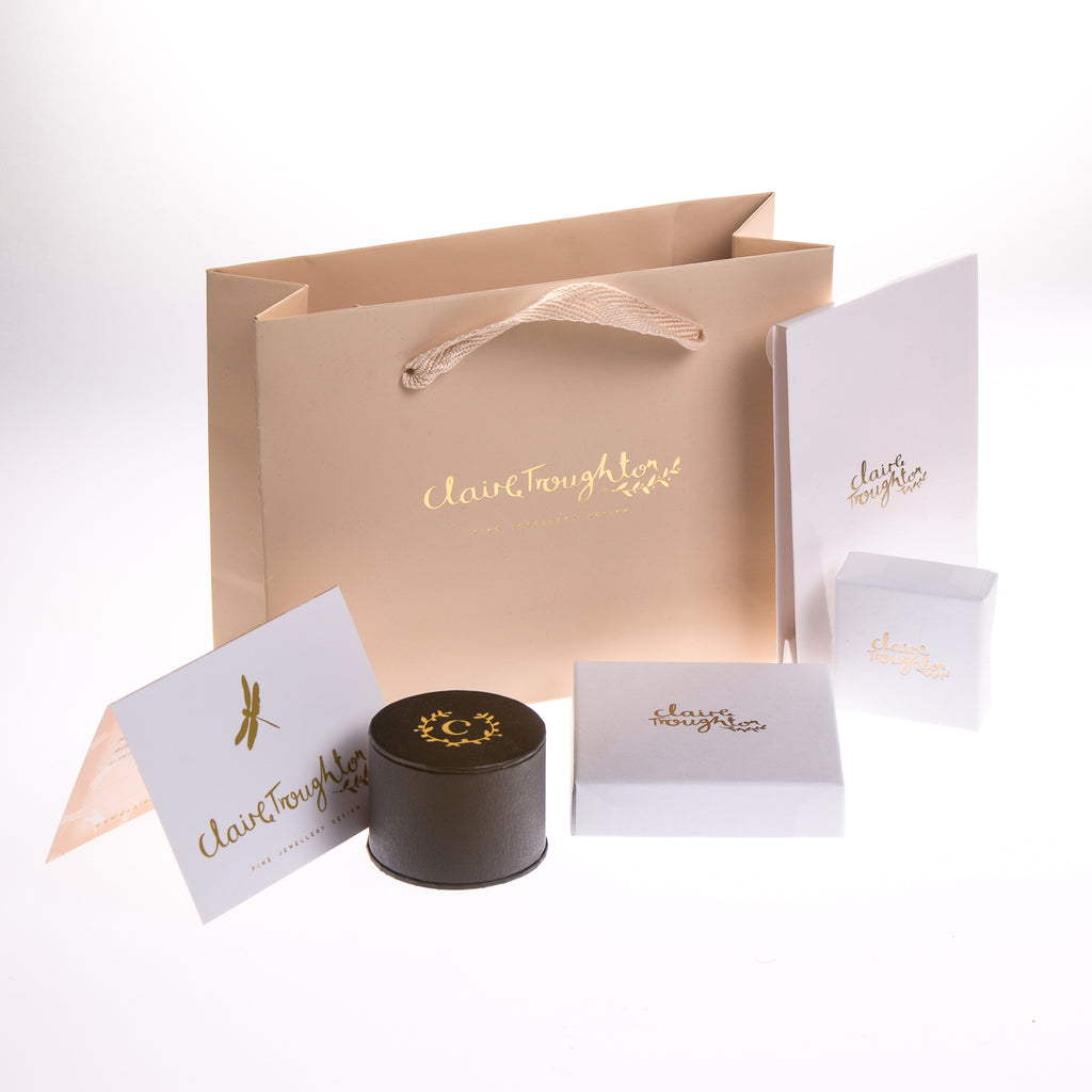 gift bag and boxes for Claire Troughton Jewellery