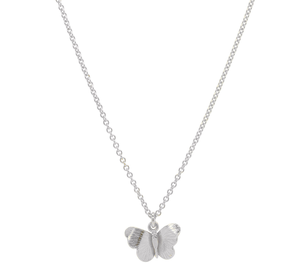 silver butterfly necklace