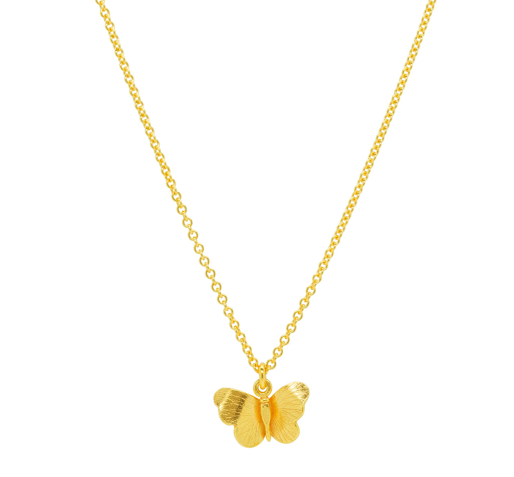 gold butterfly necklace