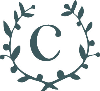 Letter C in a leaf garland - Claire Troughton Gift Card Logo